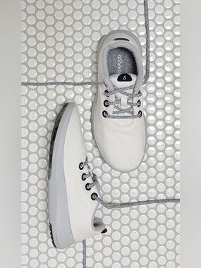 allbirds Merino Wool Mizzle Sneakers White and Gray Women’s Size 8